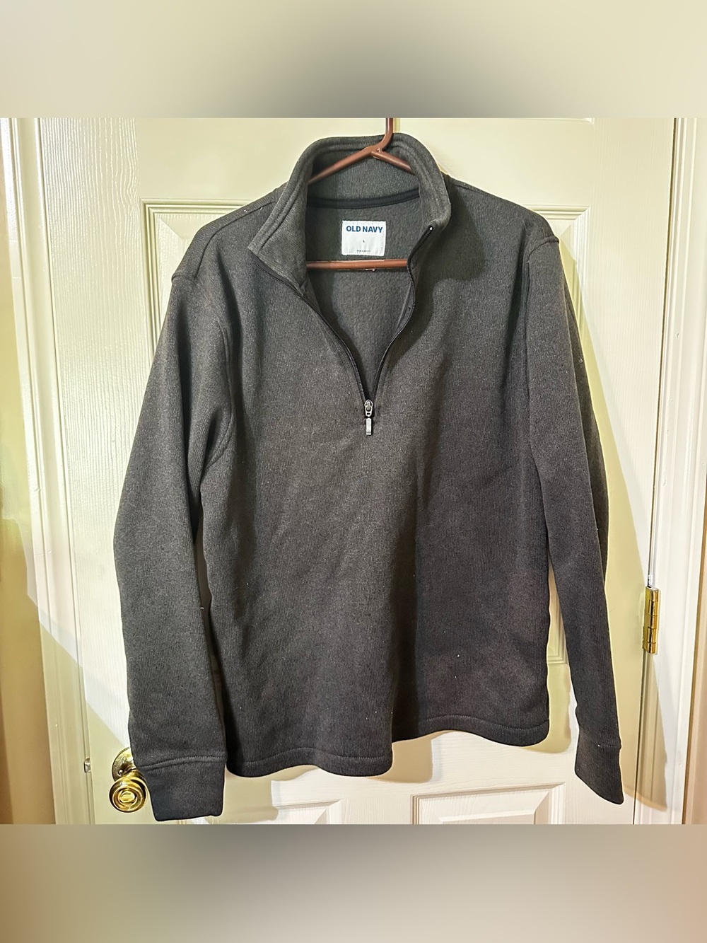 Old Navy Women’s Charcoal Quarter-Zip Fleece Pullover